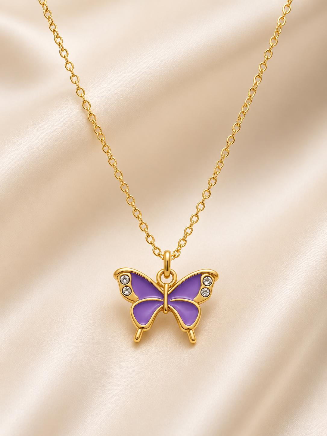 Butterfly Pendant Necklace | Butterfly Necklace | Aqsetique