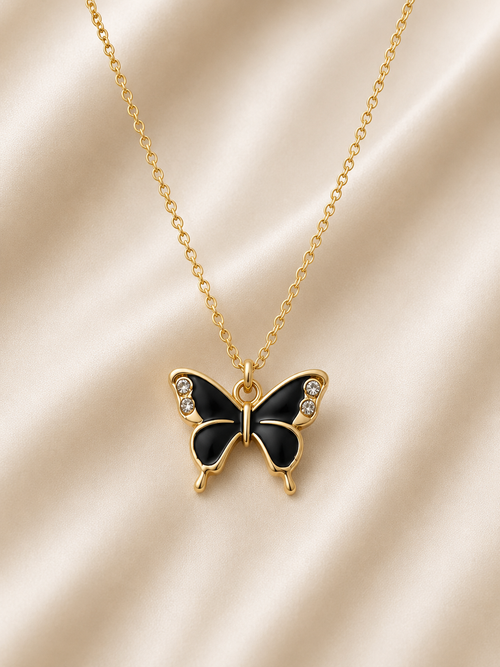 Butterfly Pendant Necklace | Butterfly Necklace | Aqsetique