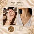 Square Pendant + Heart Bracelet Bundle