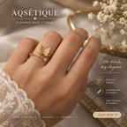 Golden Butterfly Wrap Ring