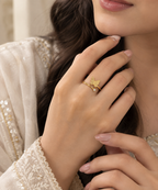 Golden Butterfly Wrap Ring